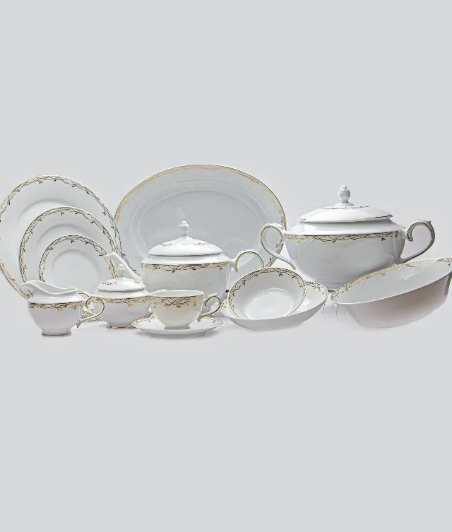 Dankotuwa SAYUNI GOLD Full Dining Set | 93 Pieces - Dankotuwa