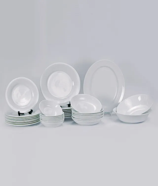 Dankotuwa White Daly Use Dinner Set | Set of 35 - Dankotuwa