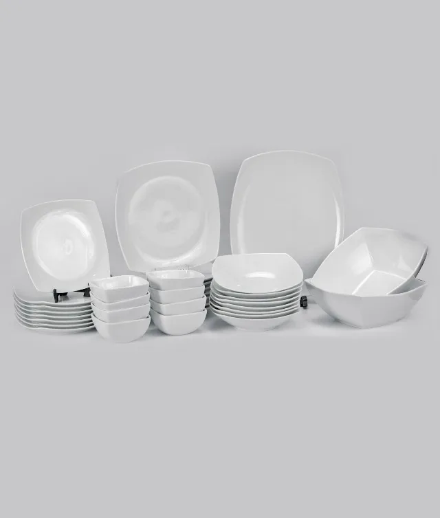 Dankotuwa White Dinner Set | 35 Pieces - Dankotuwa