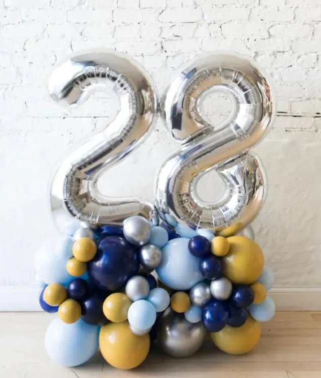 Double Digit Balloon Installation | Colours Customizable