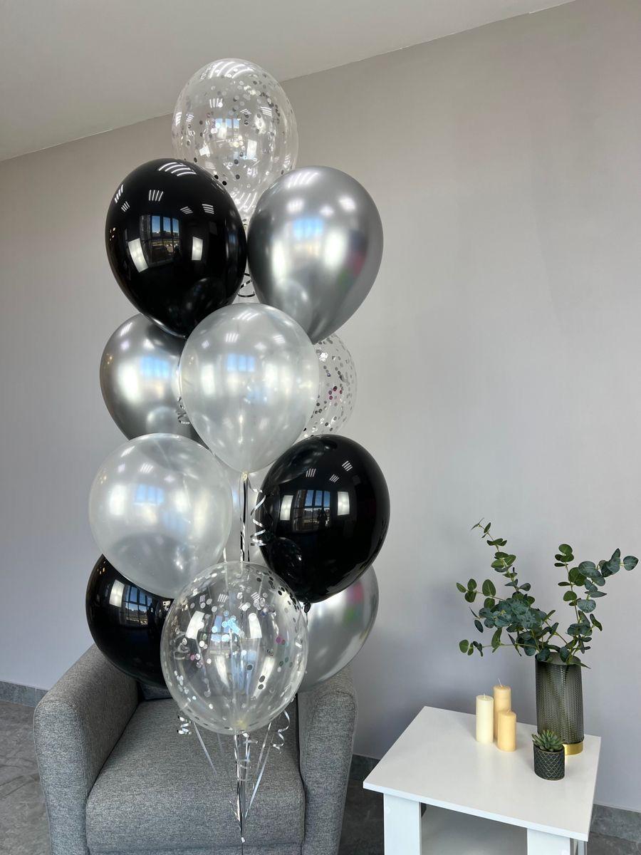 Create a memorable balloon arrangement for your special occasion! 13 latex balloons Color theme can be customized