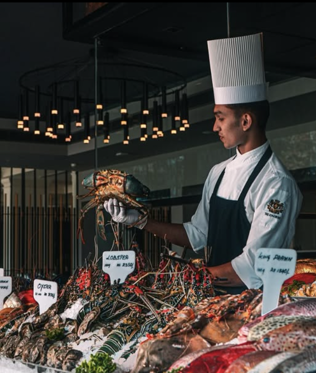 Delight your loved one with a Four-Course Seafood Dinner for Two at Ocean, The Kingsbury. Indulge in the freshest seafood, expertly prepared to perfection, in an elegant oceanfront setting. A truly exquisite dining experience for those who appreciate the finest flavors of the sea